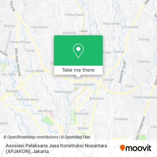 Asosiasi Pelaksana Jasa Konstruksi Nusantara (APJAKON) map