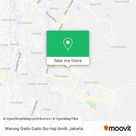 Warung Gado Gado Ibu Haji Amih map