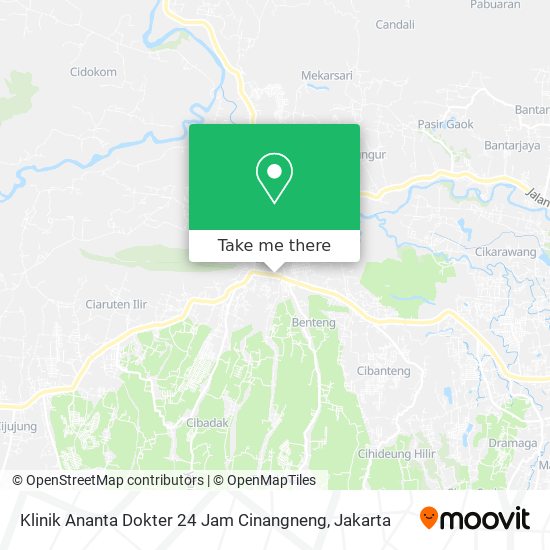 Klinik Ananta Dokter 24 Jam Cinangneng map