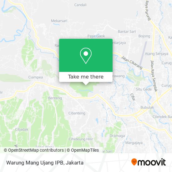 Warung Mang Ujang IPB map