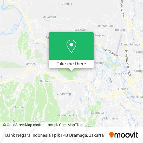 Bank Negara Indonesia Fpik IPB Dramaga map