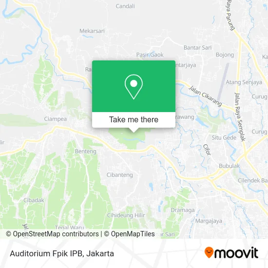 Auditorium Fpik IPB map