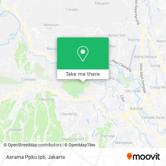 Asrama Ppku Ipb map