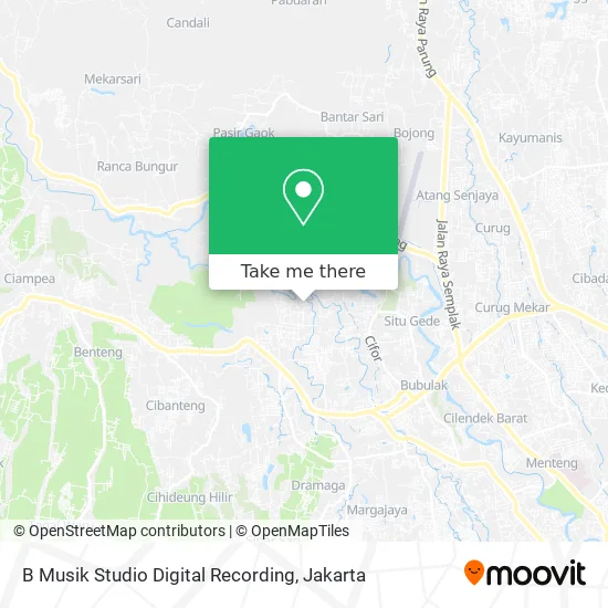 B Musik Studio Digital Recording map