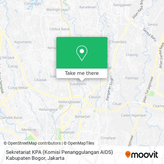 Sekretariat KPA (Komisi Penanggulangan AIDS) Kabupaten Bogor map