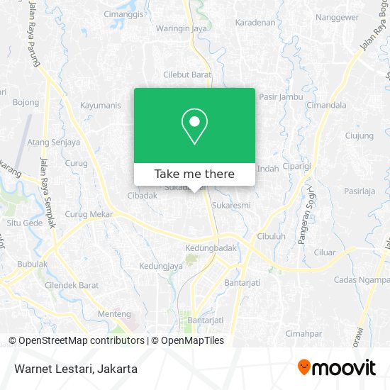 Warnet Lestari map