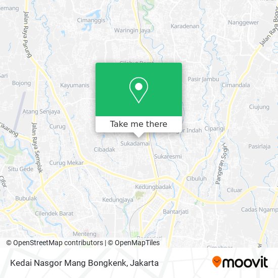 Kedai Nasgor Mang Bongkenk map