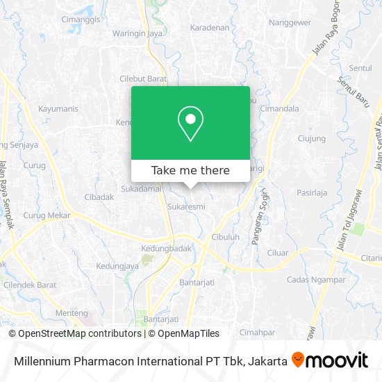 Millennium Pharmacon International PT Tbk map