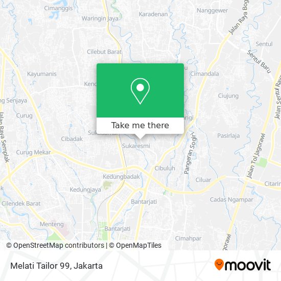 Melati Tailor 99 map