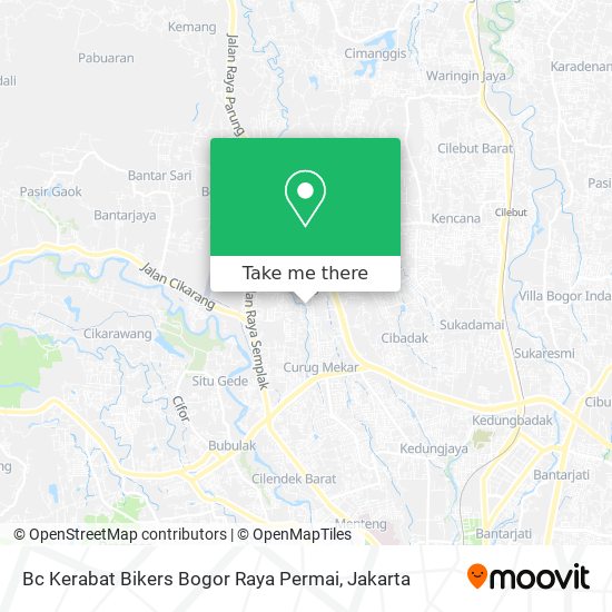 Bc Kerabat Bikers Bogor Raya Permai map