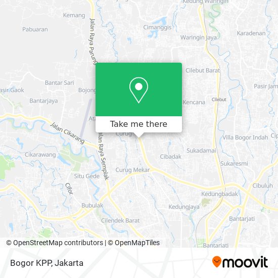 Bogor KPP map