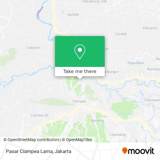 Pasar Ciampea Lama map