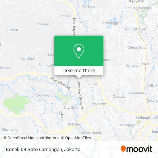 Bonek 69 Soto Lamongan map