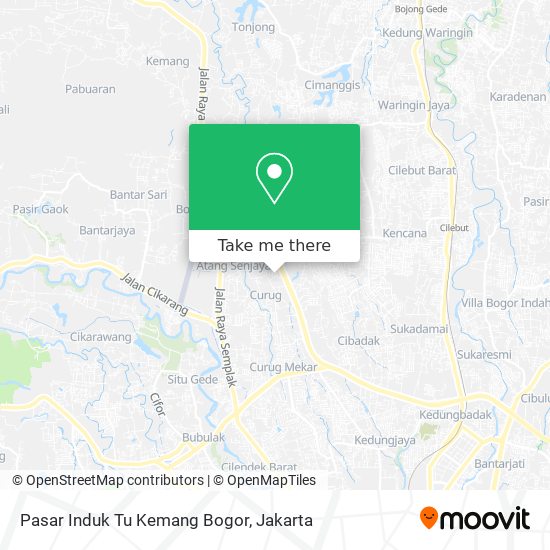 Pasar Induk Tu Kemang Bogor map