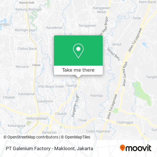 PT Galenium Factory - Makloont map