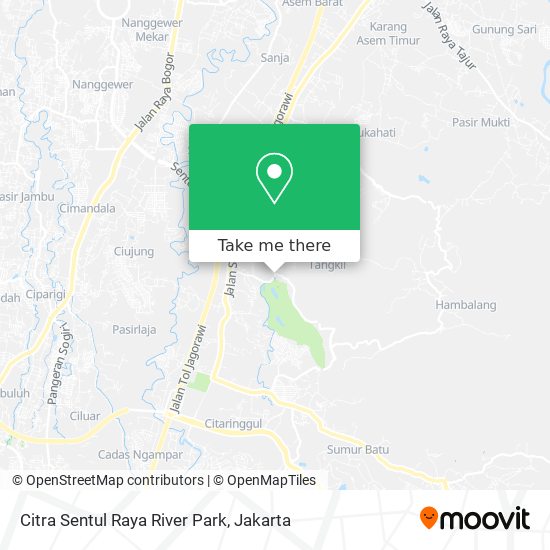 Citra Sentul Raya River Park map