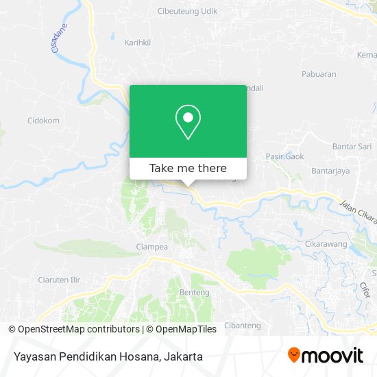 Yayasan Pendidikan Hosana map