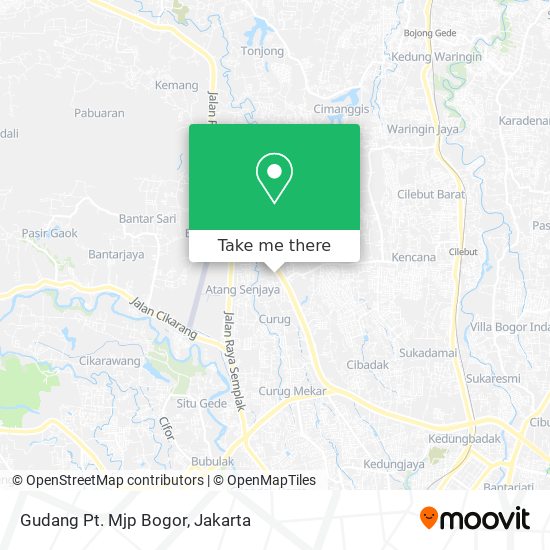 Gudang Pt. Mjp Bogor map