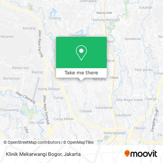 Klinik Mekarwangi Bogor map