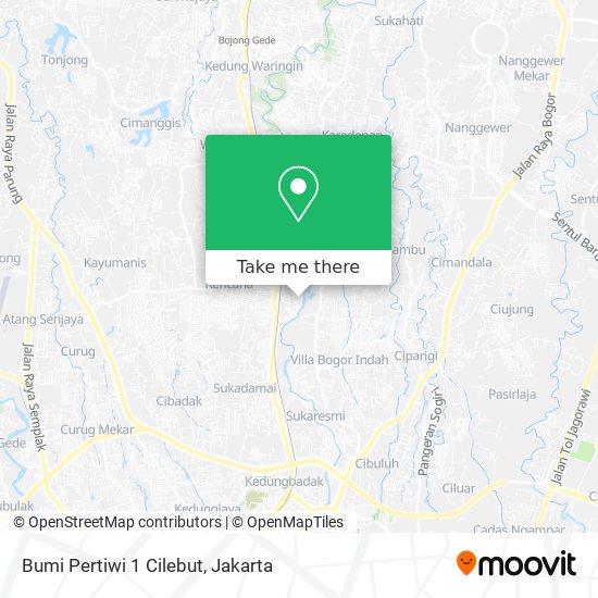 Bumi Pertiwi 1 Cilebut map