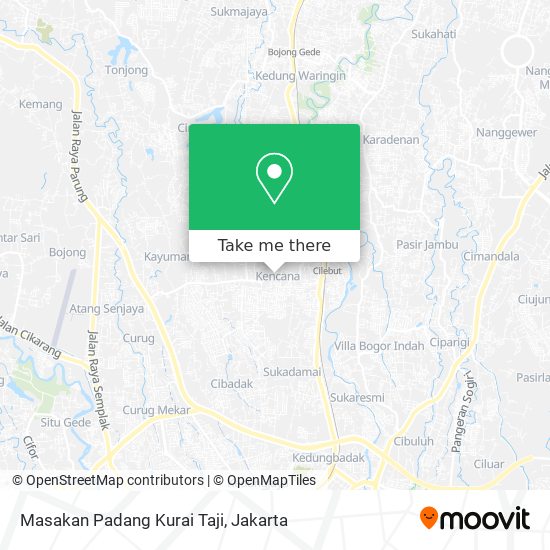 Masakan Padang Kurai Taji map