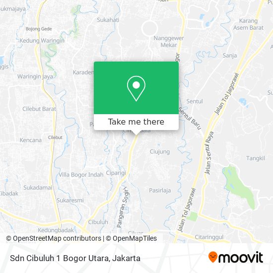 Sdn Cibuluh 1 Bogor Utara map