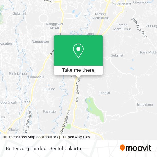 Buitenzorg Outdoor Sentul map