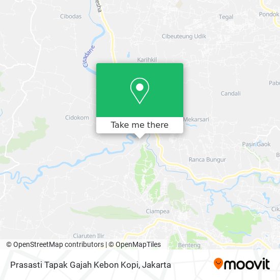 Prasasti Tapak Gajah Kebon Kopi map