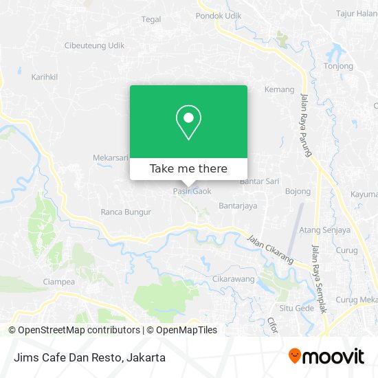 Jims Cafe Dan Resto map