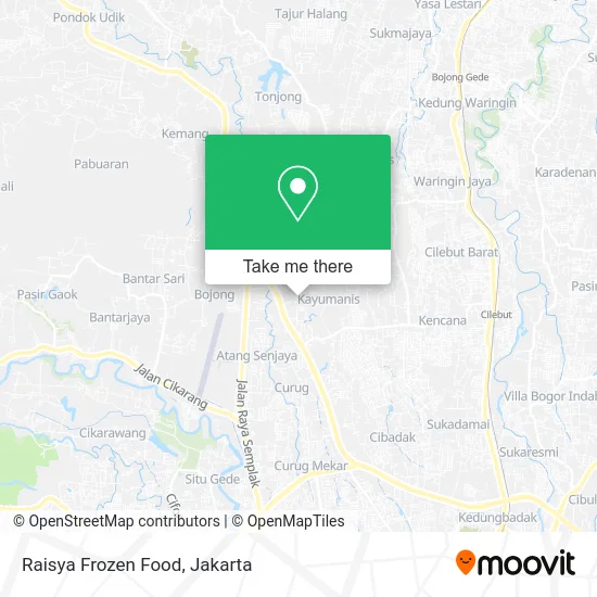 Raisya Frozen Food map