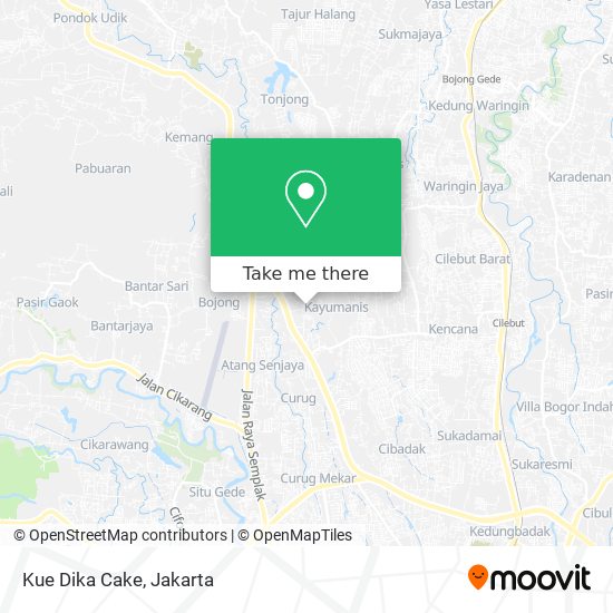 Kue Dika Cake map