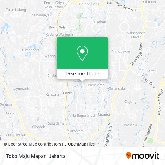 Toko Maju Mapan map