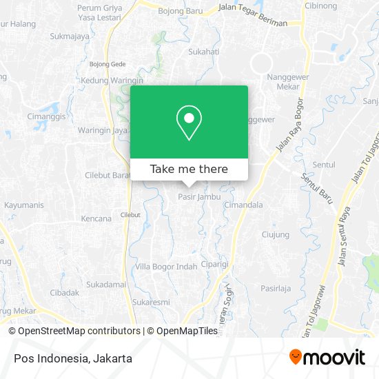 Pos Indonesia map