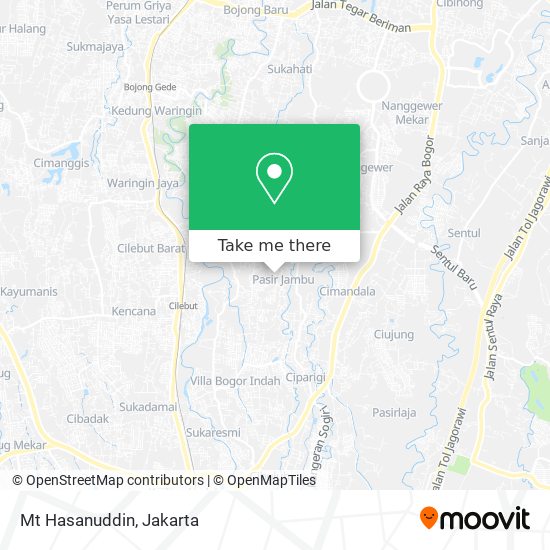 Mt Hasanuddin map