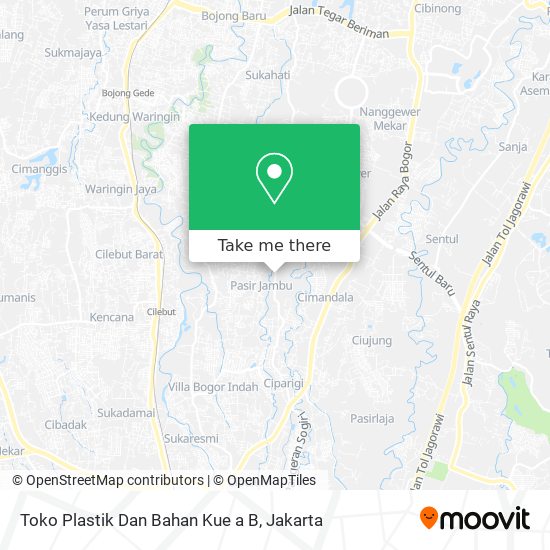 Toko Plastik Dan Bahan Kue a B map