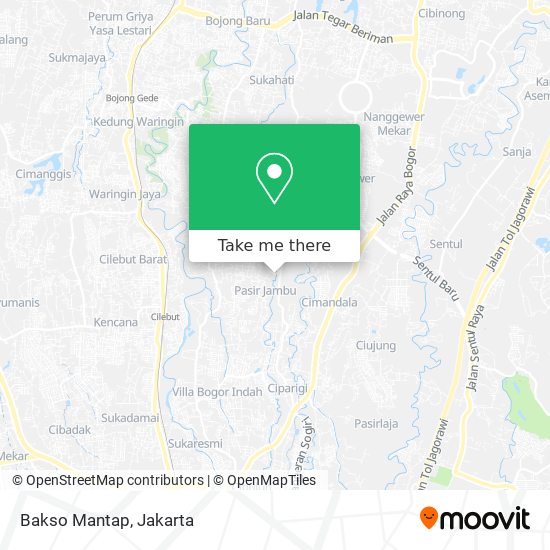 Bakso Mantap map