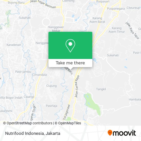 Nutrifood Indonesia map