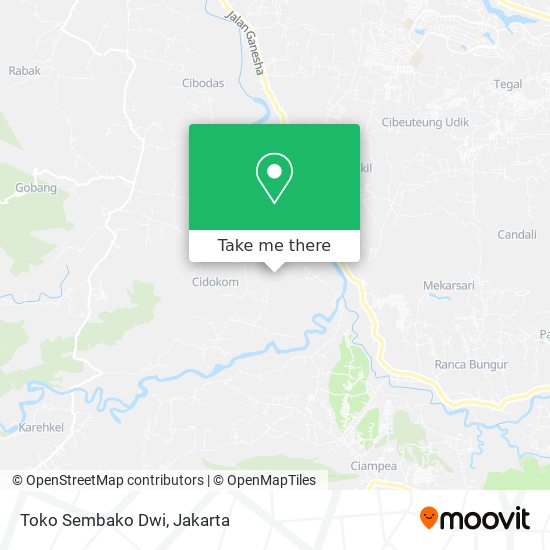 Toko Sembako Dwi map