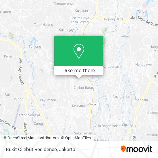 Bukit Cilebut Residence map