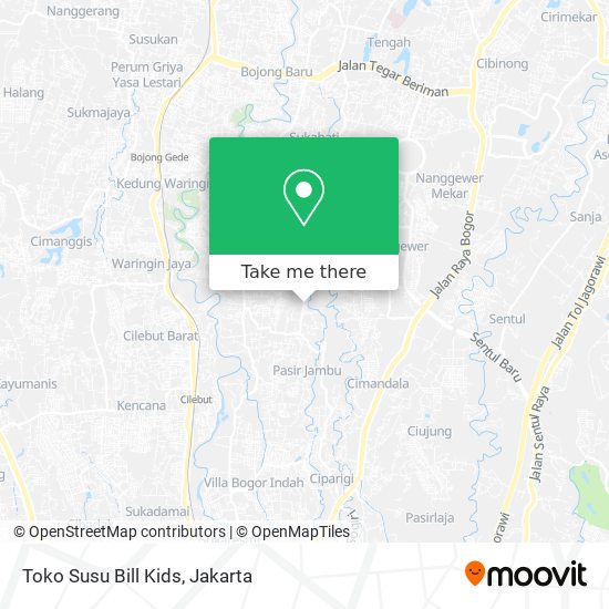 Toko Susu Bill Kids map