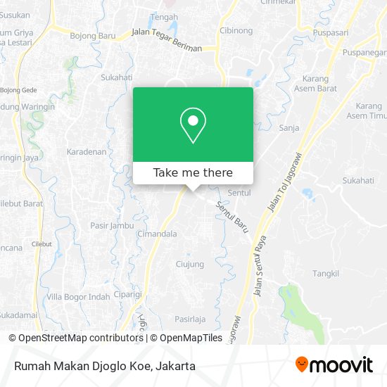Rumah Makan Djoglo Koe map