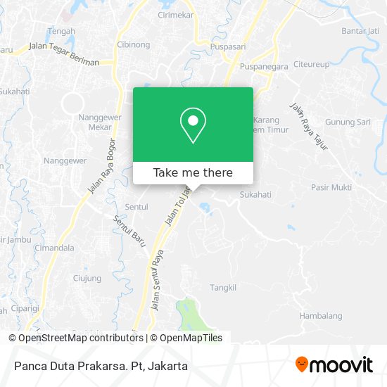 Panca Duta Prakarsa. Pt map