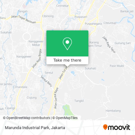 Marunda Industrial Park map