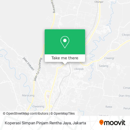 Koperasi Simpan Pinjam Rentha Jaya map