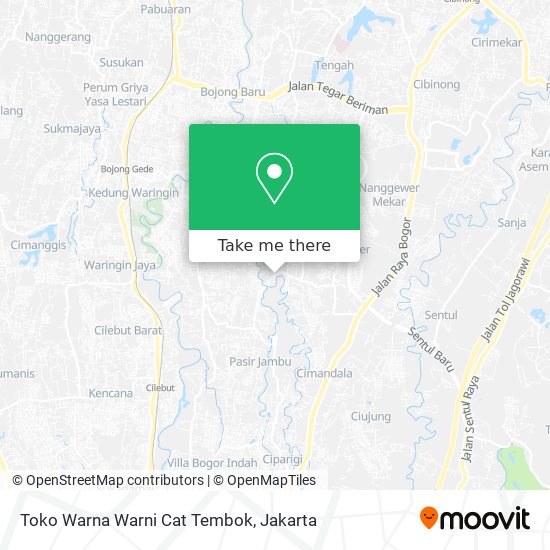 Toko Warna Warni Cat Tembok map