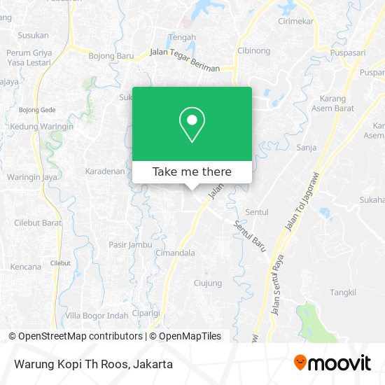 Warung Kopi Th Roos map