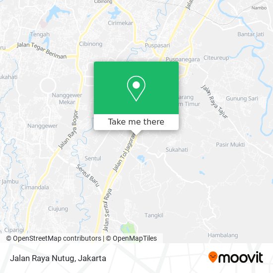 Jalan Raya Nutug map