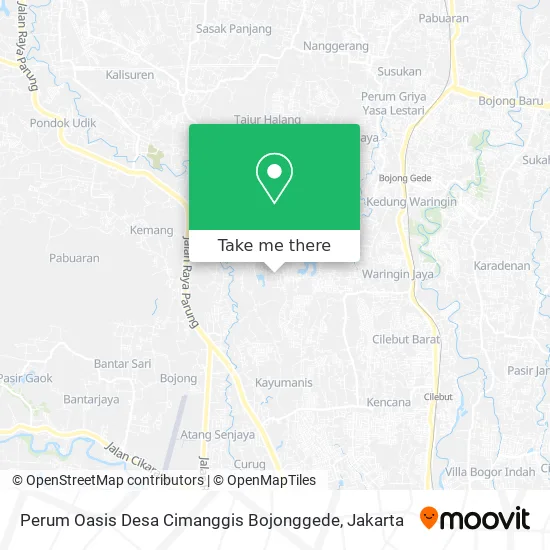 Perum Oasis Desa Cimanggis Bojonggede map