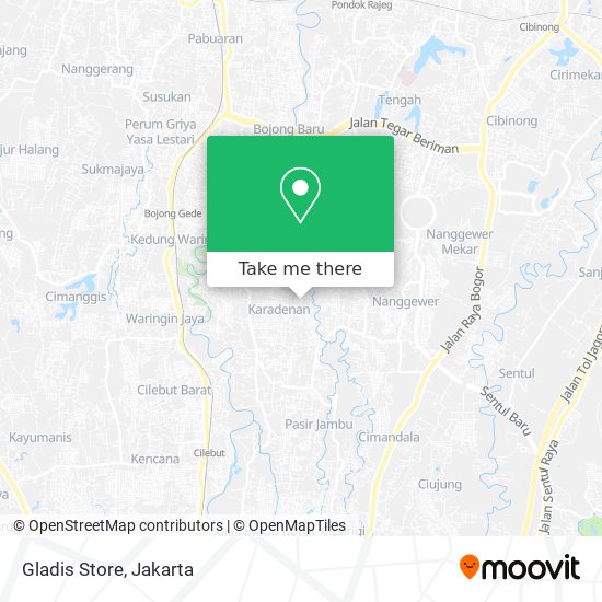 Gladis Store map