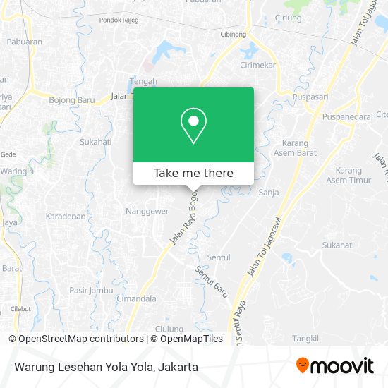 Warung Lesehan Yola Yola map
